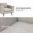Chenille Armchair With Solid Wood Legs-2136371746