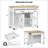 Extendable Kitchen Island with Dining Table, Internal Storage, and Power Outlets for Versatile Use and Space Efficiency-1652572151