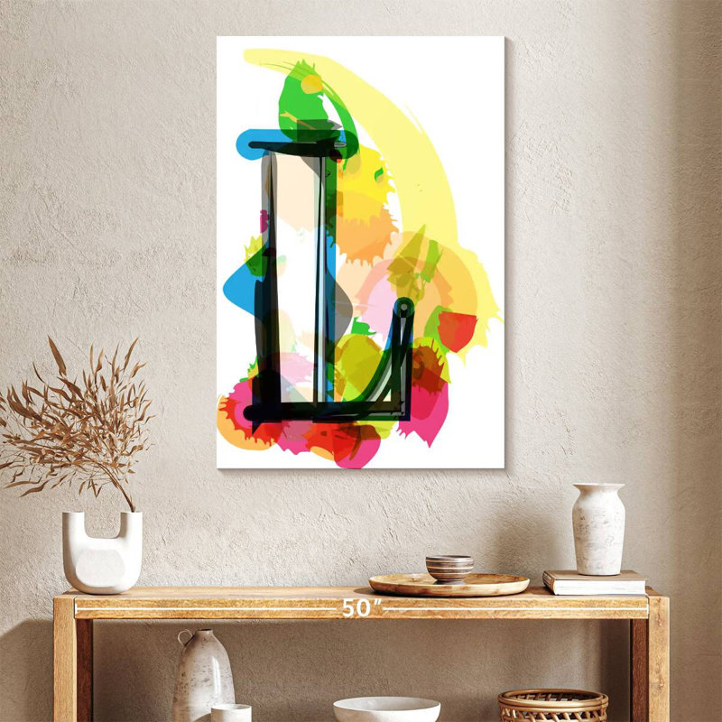 Keiri Abstract Letter L, 39" H x 26" W