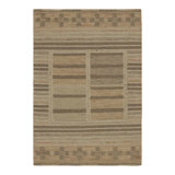 Rug & Kilim’S Scandinavian Style Rug In Beige, With Colorful Geometric Patterns