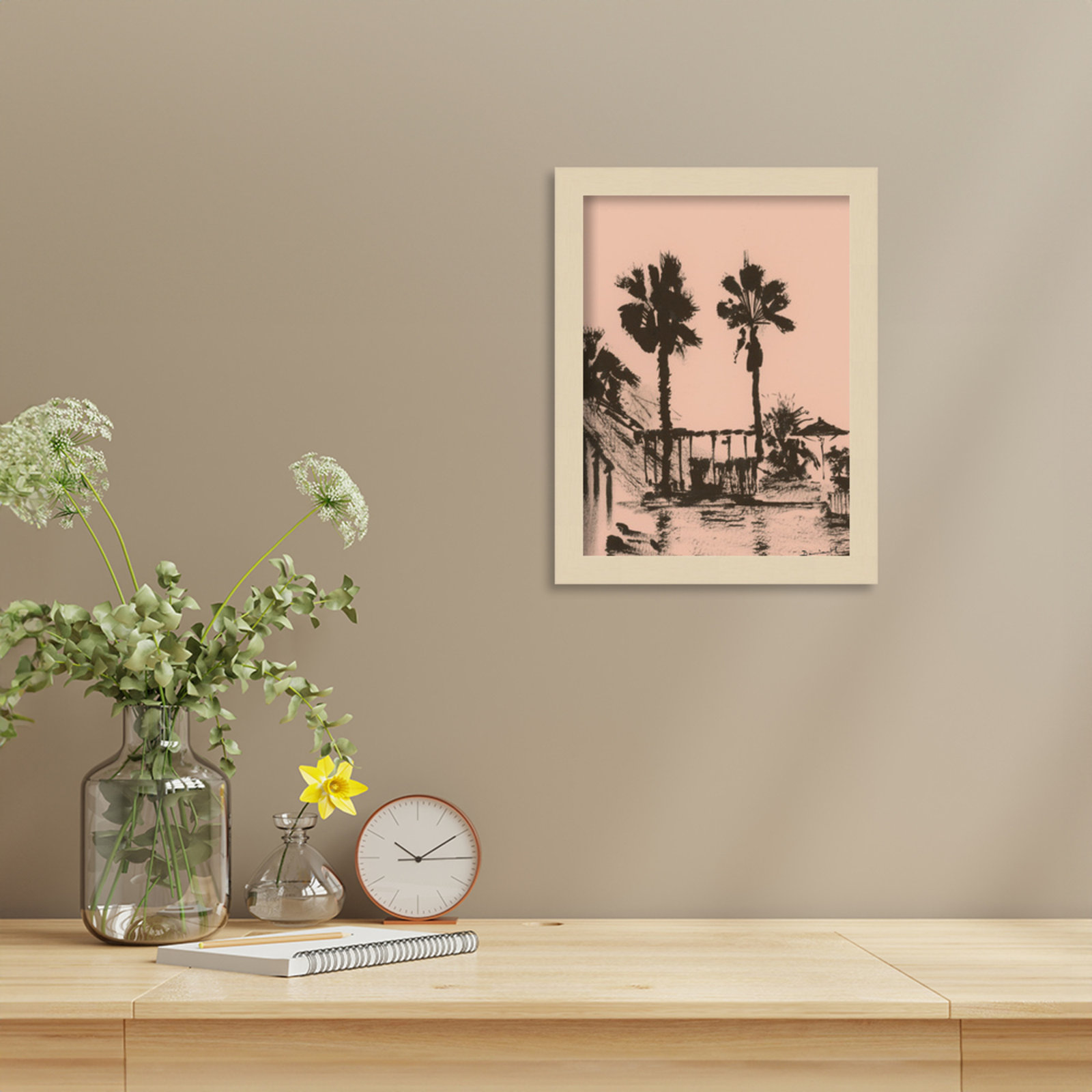 Holiday Print by Dan Hobday, Brown, 13" H x 10" W