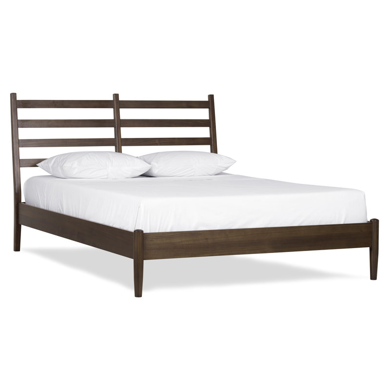 Lit plateforme tapissier Livvy, Grand, Brun pâle