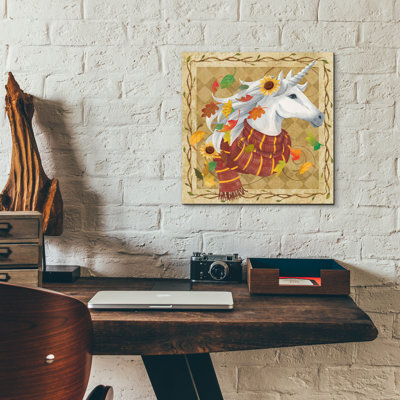 «Fall Unicorn» par Fiona Stokes-Gilbert, art mural en verre acrylique