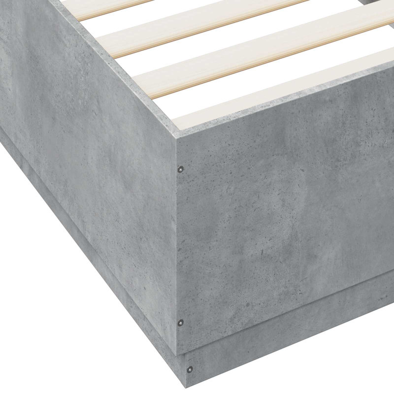 Bed, Concrete Grey
