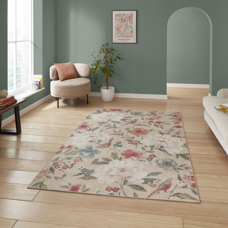 Catherine Lansfield Floral Area Rug, Rectangle 122 x 170 cm