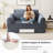 Boneless Cloud Compression Convertible Floor Sofa Bed, High-Density Sponge & Corduroy Fabric Futon Loveseat-1288334705-1290771574