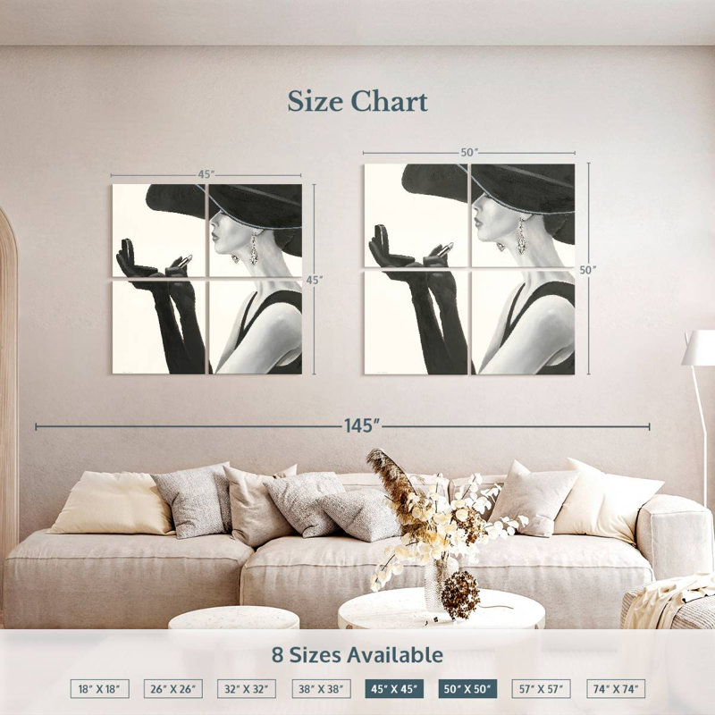 Leisha Haute Chapeau II, 50" H x 50" W