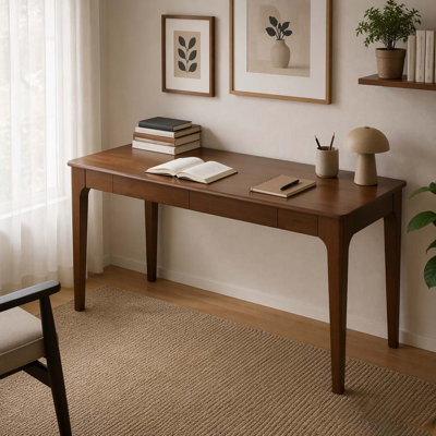 Solid Wood Desk with Drawers