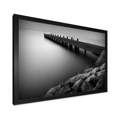 " Pier In Black And White "