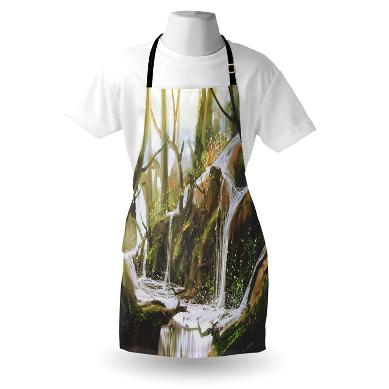No Pattern Bib Apron