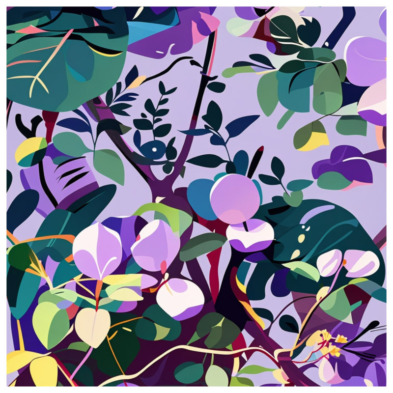Jeté Floral, 60in W x 80in H
