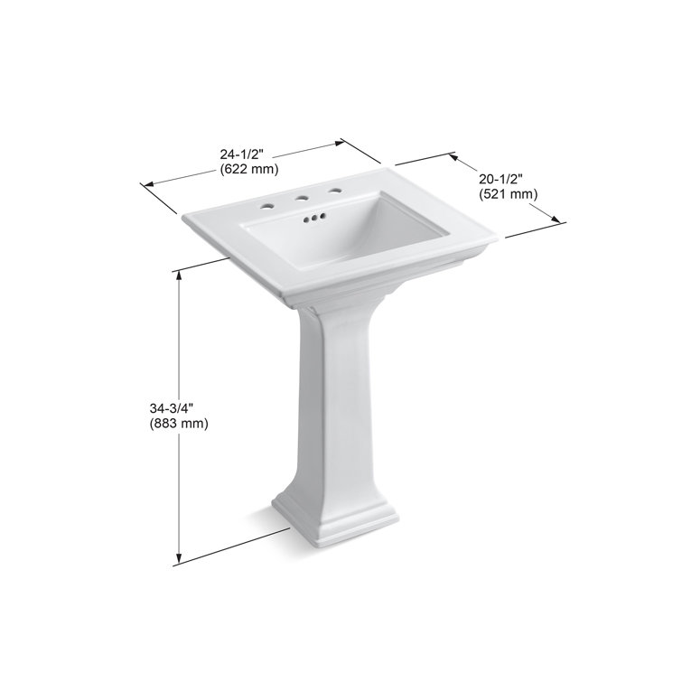 kohler memoirs classic pedestal sink