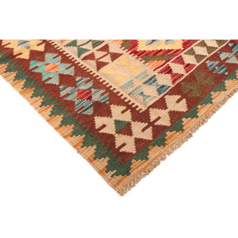 Rectangle 165 cm x 243 cm Wool Hand Woven Kilim