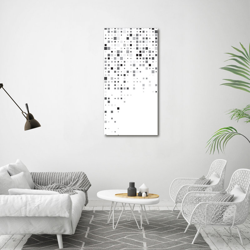 Ayhm Abstraction Squares - Wrapped Canvas Print