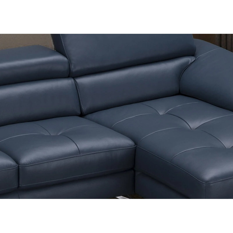 Canapé modulaire Matimila, Cuir bleu