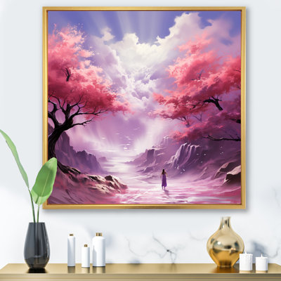 «Pink and White», fantaisie, fantaisie, art mural