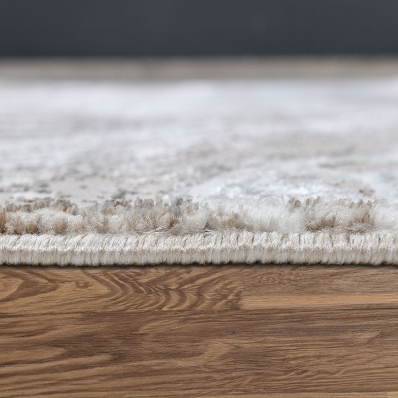 Galaxy Series Abrstract Black/Grey/Ivory/Beige Area Rug, Rectangle 7'9" x 10'2"