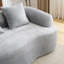 Canapé modulaire en L 104,7 po à compression complète en L, canapé modulaire en chenille avec méridienne courbée et 4 coussins pour le salon en appartement-948045616