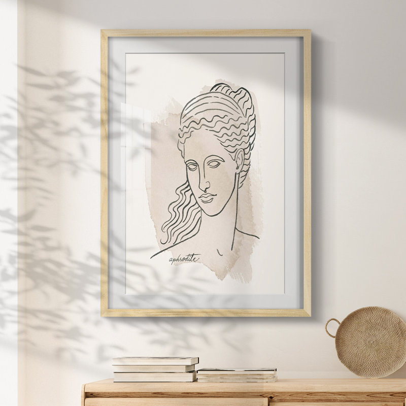 V Wilson - Toile tendue avec châssis, H 28,5 po x l 20,5 po, Naturel