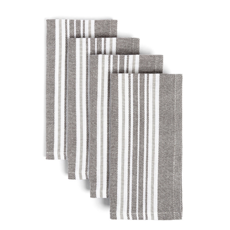 serviettes de table en tissu tissé, Gris