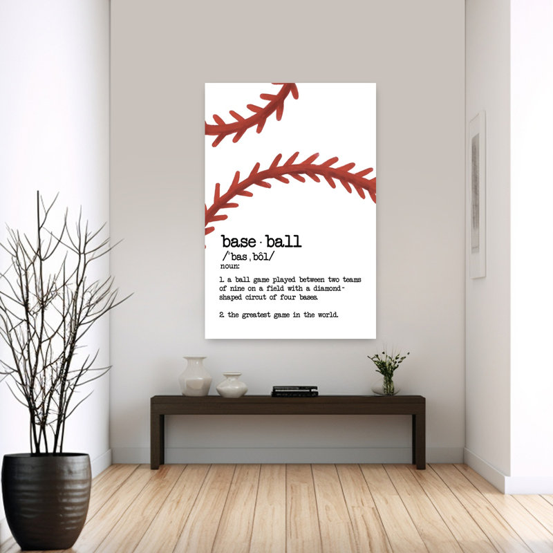 Baseball, définition, art contemporain, H 60 po x l 40 po