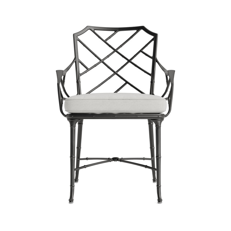 Calcutta Outdoor Dining Chair, Fusion Dove, Textured Pewter