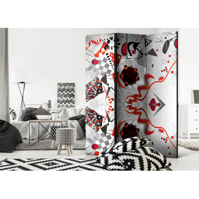 Haiden 172cm H Solid Wood Folding Room Divider