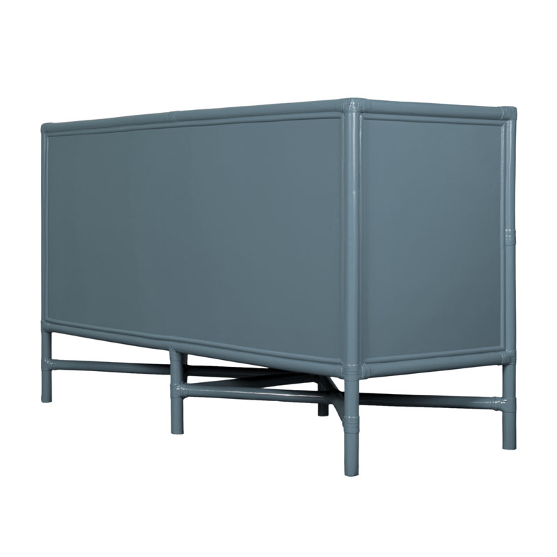 Silas Bedroom Set, Regatta Blue, 4 Pcs: Dresser, Headboard, 2 Nightstands, Twin