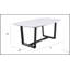 Table de salle à manger Madan avec plateau en marbre durable pour des espaces de salle à manger élégants et modernes