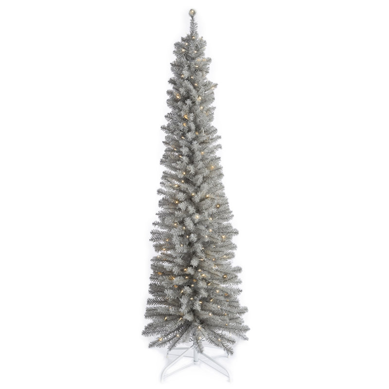 5.91' H Lighted Artificial Fir Christmas Tree