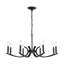 Lustre traditionnel 30 lumières à 8 lumières 30 "avec finition noir mat-2061292817-2061292828-2061292830