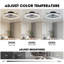 Ventilateur de plafond encastré à intensité variable de 20 po avec lumières DEL Demaury-2140420710