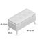 Baucau 90.5cm Wide Tufted Rectangle Solid Colour Ottoman with Storage-40632412