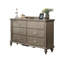 Commode de luxe avec finition argentée et champagne