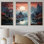 «China Mountain and River Landscape Bliss I», art mural Chine