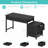Computer Desk Reversible Desk with Drawers Cabinet