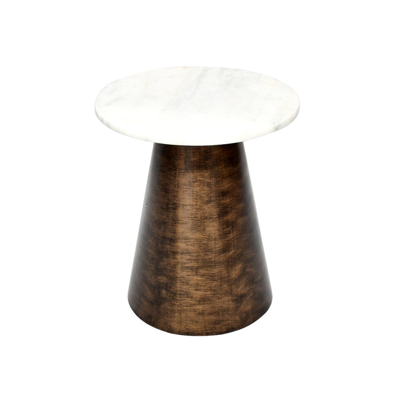 Table d'appoint en cuivre marbré