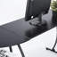 Almodovar L-Shaped Metal Base Executive Desk