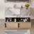 36" Floating Bathroom Vanity with Undermount Sink, Unique Vein Grey Faux Marble Countertop, 2 Handleless Drawers, Complete Drain Assembly Included