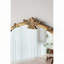 Miroir mural 30 po x 31 po avec finition dorée
