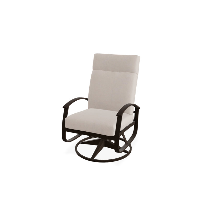 Belle Isle Outdoor Swivel Lounge Chair, Textured Kona, Yellow 43A, Kona P10