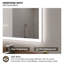 Miroir de salle de bain mural sans cadre à DEL 60 po x H 36 po Musci-1115484510