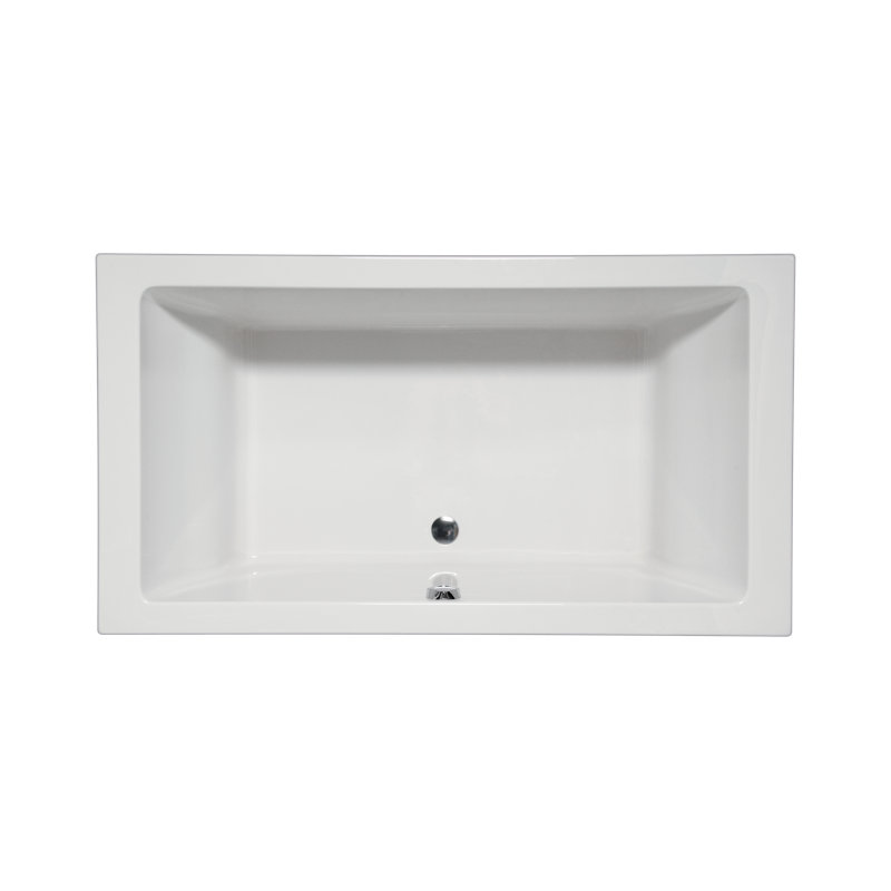 Naples 66" x 36" Drop In/Undermount Air Acrylic Bathtub, White