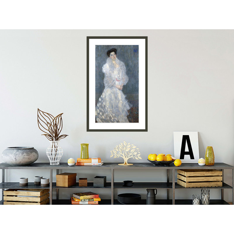 Portrait d'Hermine Gallia par Gustav Klimt, impression giclée encadrée, H 41,5 po x l 26,47 po