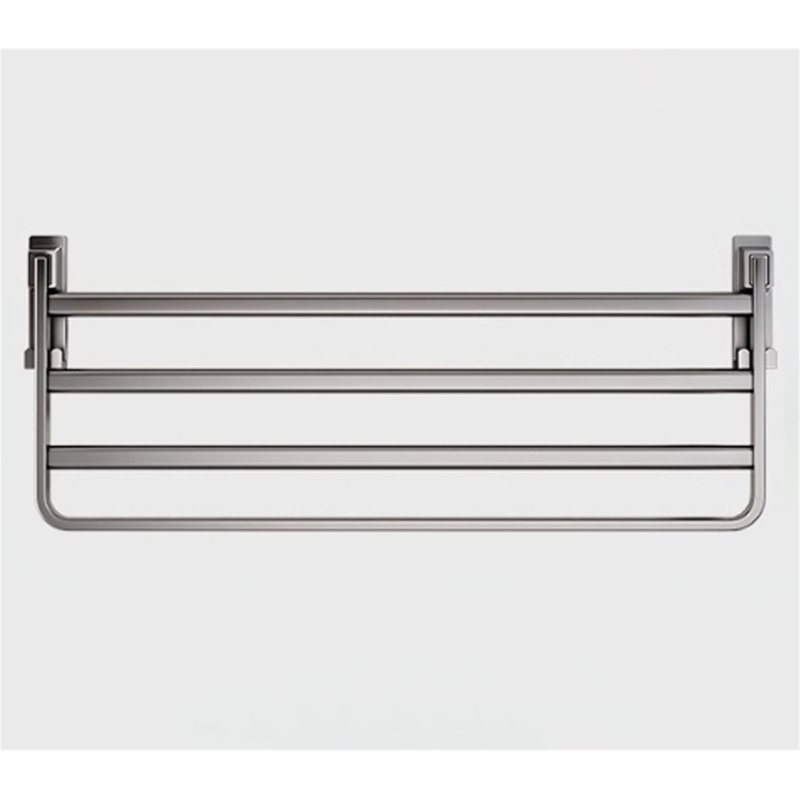 Spacesaver Multi-Functional Wall-Mounted Clothes Rack, 3.85" H x 31.49" W x 9.64" D