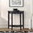 Black Finish Console Table