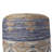 Lanore Modern Coastal Geometric Jute/Cotton Upholstered Ottoman Pouf