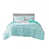 Aqua/Silver Striped