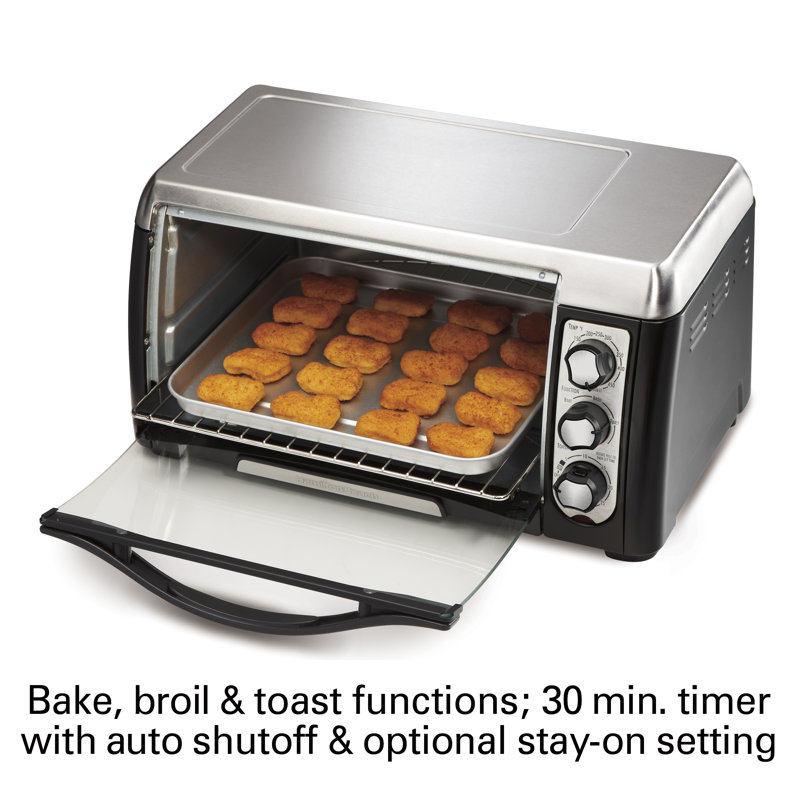 Hamilton Beach® ensemble 6 Slice Toaster Oven, Black
