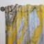 Jaune et noir liquide Art Universe - Rideau moderne - Velours obscurcissant - 1 panneau-606900426